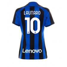 Inter Milan Lautaro Martinez #10 Hjemmedrakt Kvinner 2022-23 Kortermet